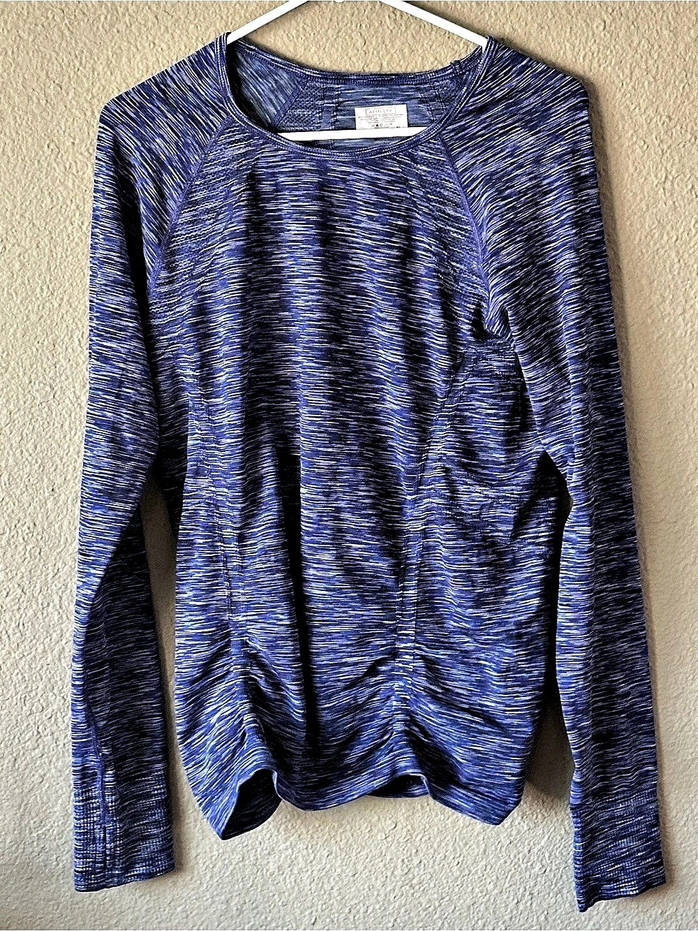 Athleta Fastest Track Long Sleeve Top in Blue & Purple XL